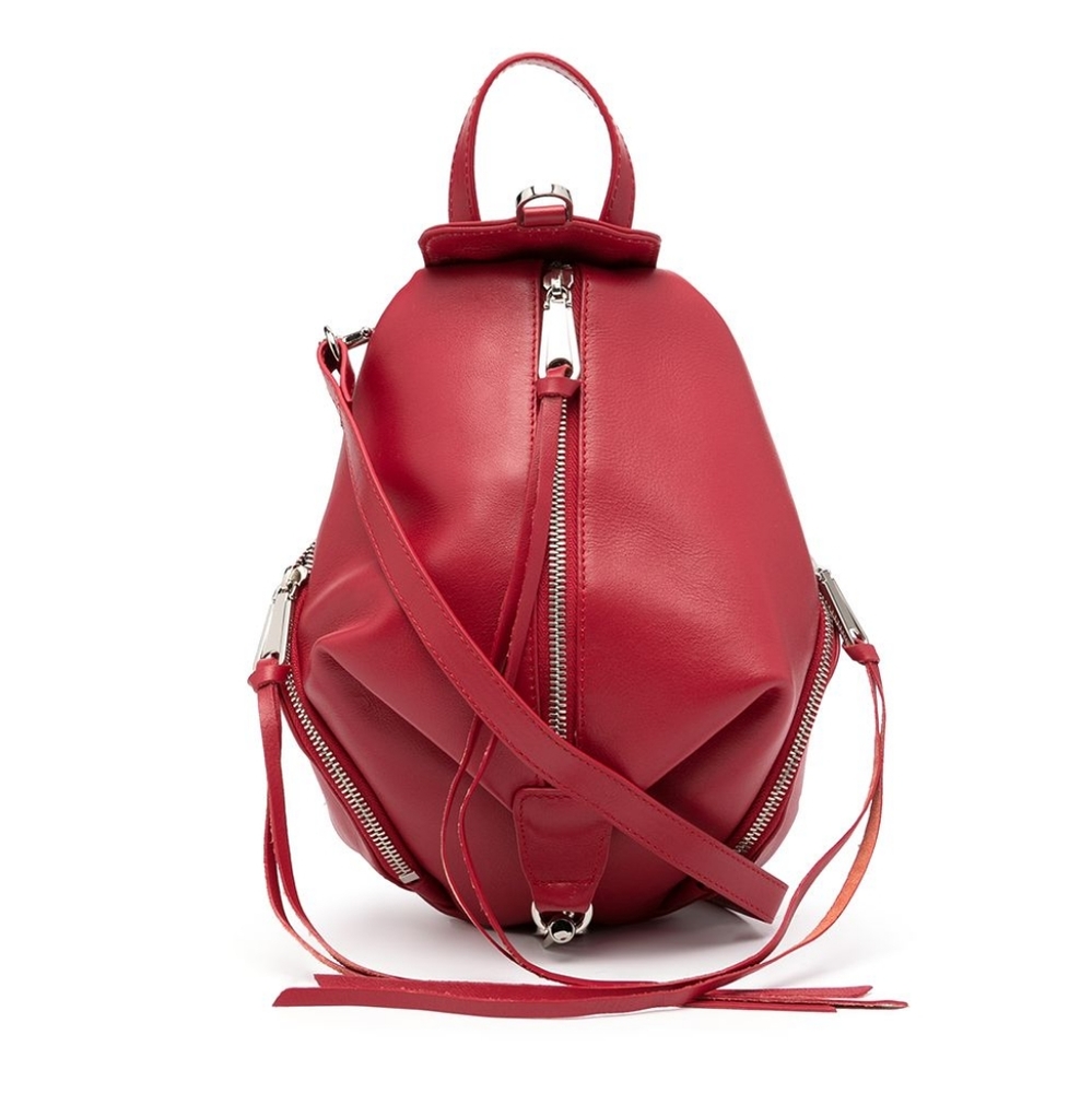 NWT Rebecca Minkoff Julian Mini Leather Backpack Paprika Red AUTHENTIC